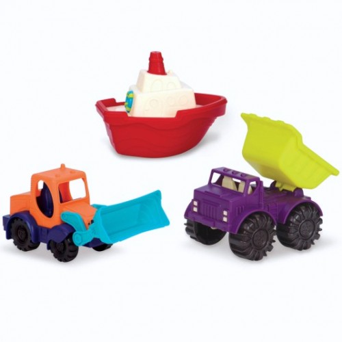 Zestaw pojazdów do piasku i wody  B.Toys