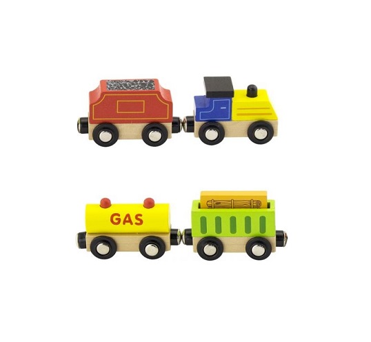 Pociąg towarowy Goki / Viga Toys