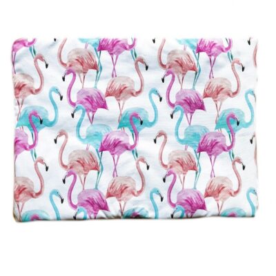 Poduszka bawełniana Flamingi