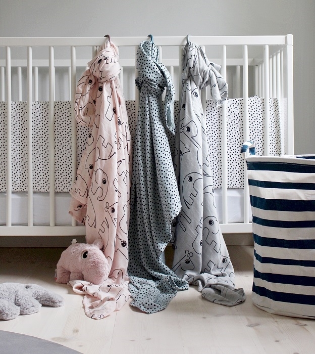 Otulacz Dots Blue 2szt | Done by Deer - obrazek 2