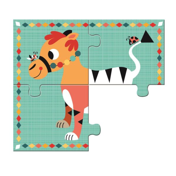 puzzle 4 zwierzatka