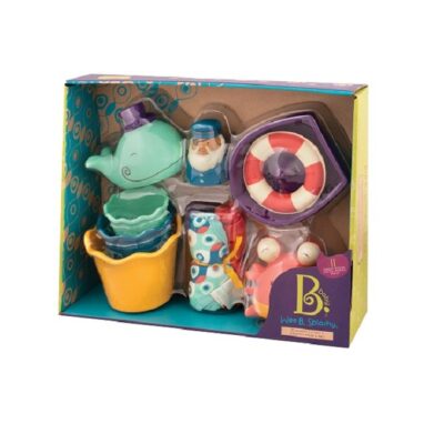 Zestaw prezentowy dla niemowląt Niebieski - do kąpieli | B.Toys