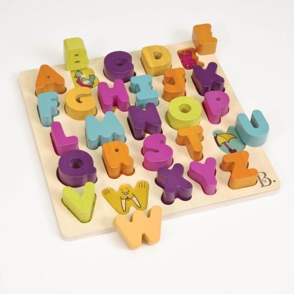 Drewniany alfabet literki B.Toys