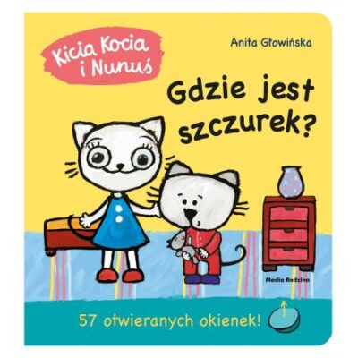 Kicia Kocia i Nunuś. Gdzie jest Szczurek? - książka z okienkami