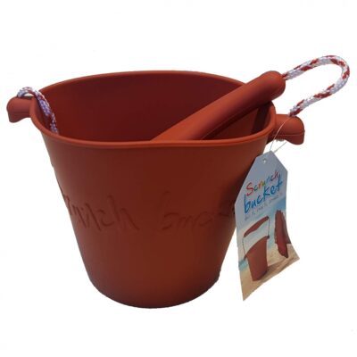 Składane wiaderko do wody i piasku Scrunch Bucket – Rust