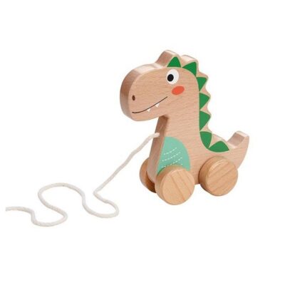 Dinozaur na sznurku do ciągnięcia | Lelin