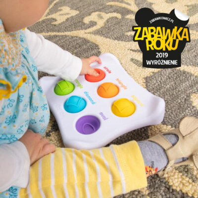 Bąbelki Dimpl-Duo Kształty i kolory – sensoryczna zabawka | Fat Brain Toys