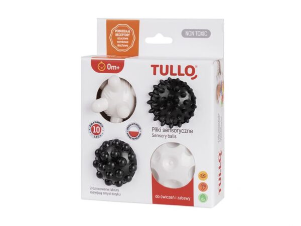 Piłeczki sensoryczne czarno-białe | Tullo