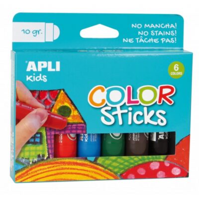 Farby w kredce 6 kolorów | Apli Kids