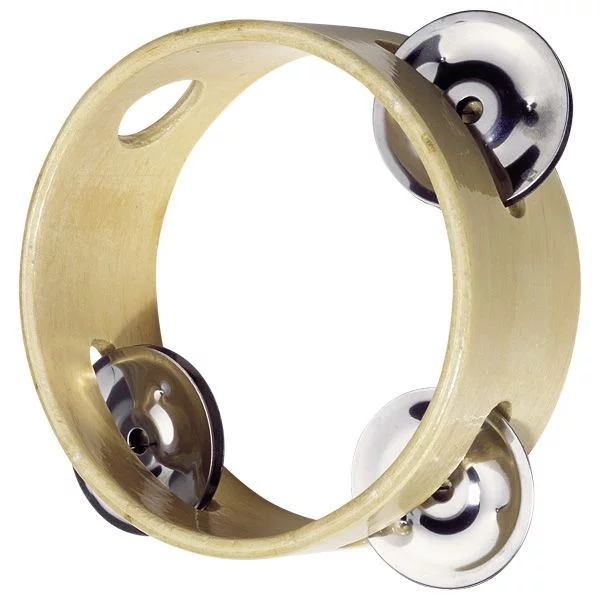 Tamburyno naturalne z 3 dzwonkami | Goki