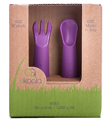 Sztućce Purple BIOplastik |eKoala