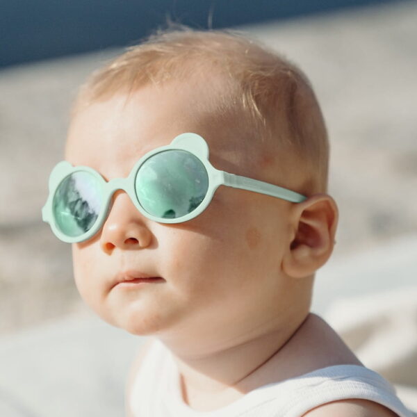 Okulary przeciwsłoneczne OURS'ON 1-2 lata Almond Green | Kietla