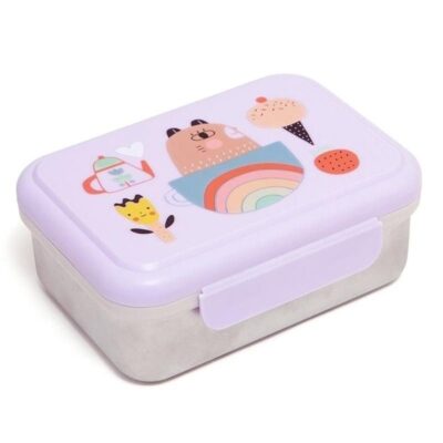 Śniadaniówka Lunchbox ze szlachetnej stali nierdzewnej Apple of My Eye | Petit Monkey