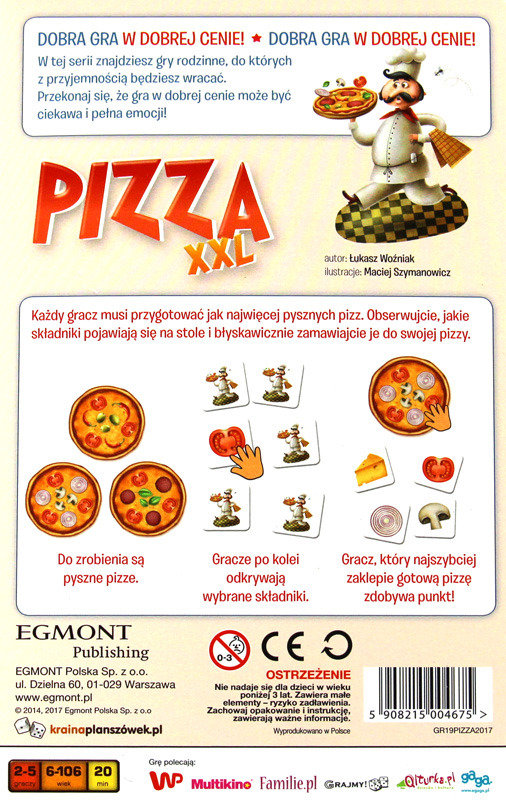 Gra Pizza XXL Egmont Babyssima