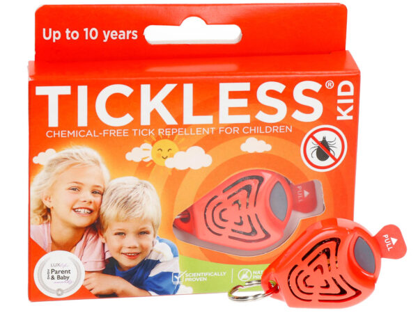 Odstraszacz kleszczy dla dzieci Tickless Kid Pomarańczowy