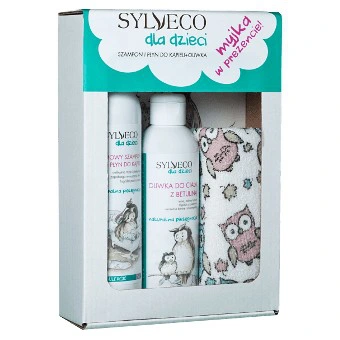 Zestaw dla dzieci - szampon+żel, oliwka i myjka | Sylveco