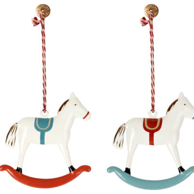 Dekoracja bożonarodzeniowa – Metal ornament, Rocking horse | Maileg