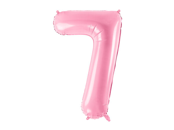 Balon foliowy Cyfra ''7'', 86cm, różowy