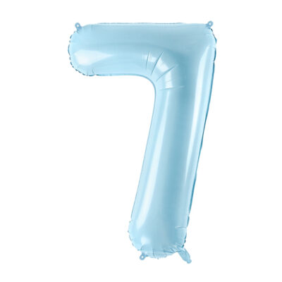 Balon foliowy Cyfra ''7'', 86cm, jasny niebieski