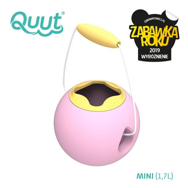 Małe wiaderko wielofunkcyjne Mini Ballo Sweet Pink + Yellow Stone | Quut
