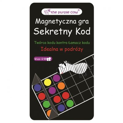 Podróżna gra magnetyczna The Purple Cow - Sekretny Kod ( mini mastermind)