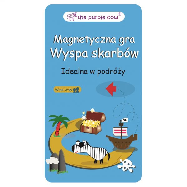 Podróżna gra magnetyczna The Purple Cow - Wyspa Skarbów