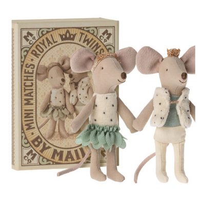 Royal twins mice, Little sister and brother in box | Maileg