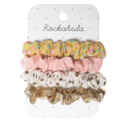 Rockahula Kids Gumki do włosów Blossom Mini Scrunchies 4 szt.