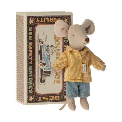 Myszka – Big Brother Mouse In Matchbox | Maileg