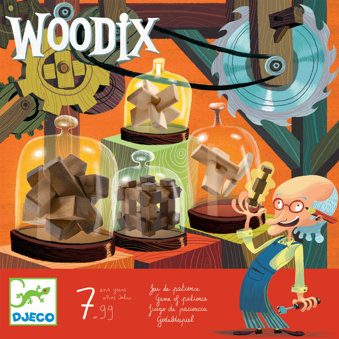 Gra Woodix - rozłącz i złącz figury | Djeco