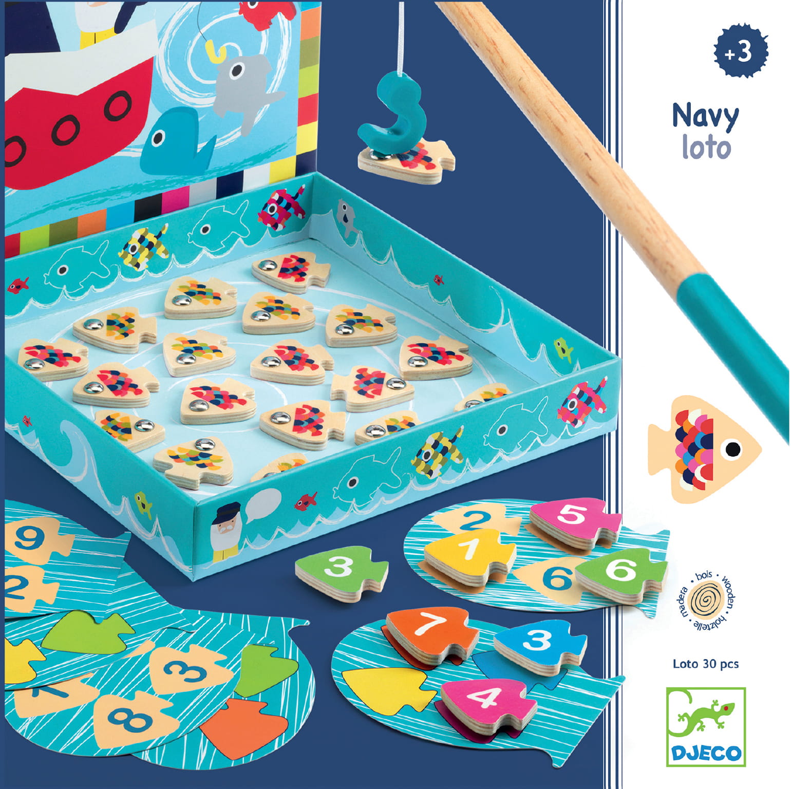 Zabawka edukacyjna magnetyczne rybki | Djeco