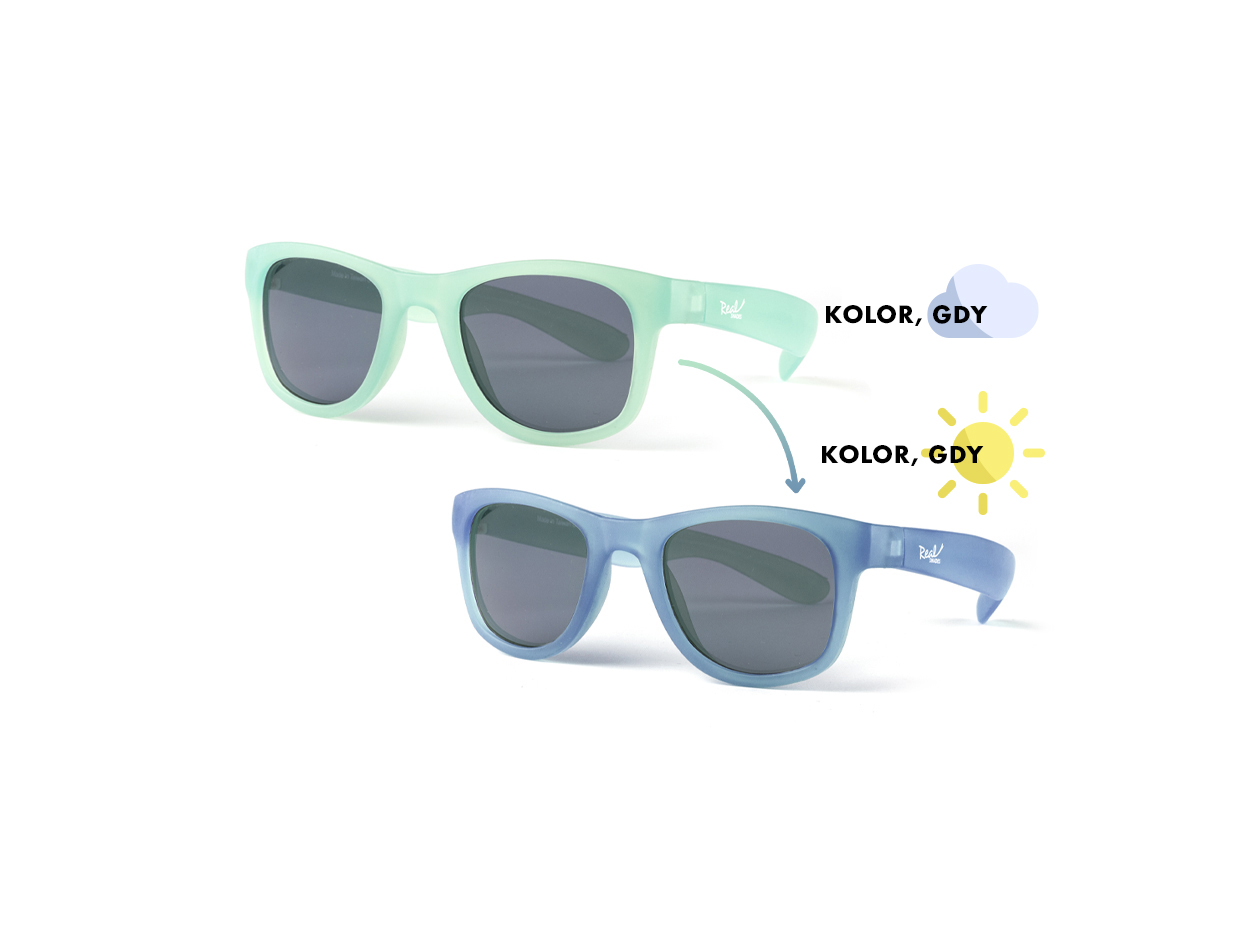 Okulary przeciwsłoneczne Switch Light Green-Royal Blue 7+ | Real Shades