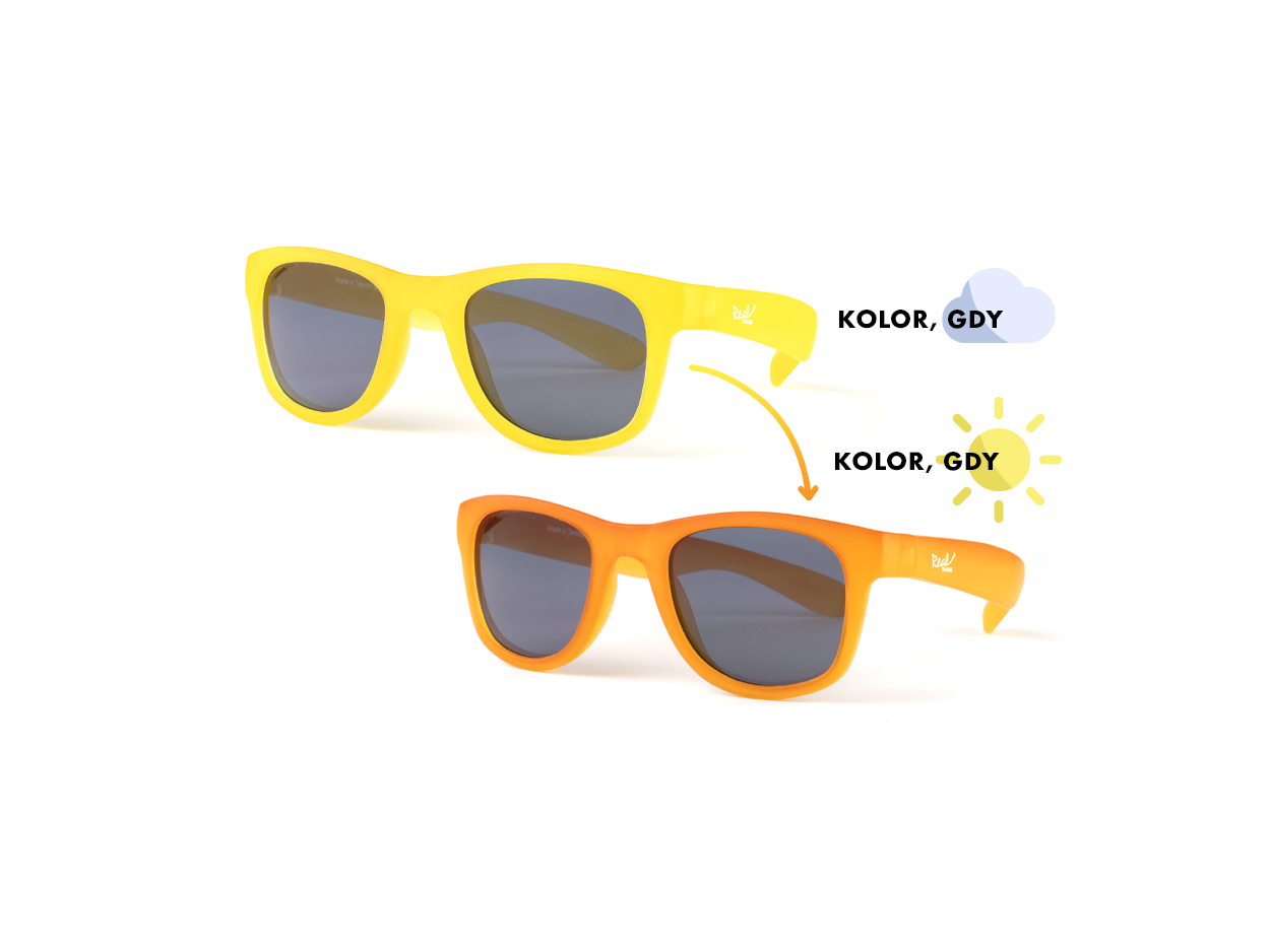 Okulary przeciwsłoneczne Switch Yellow-Orange 7-10 | Real Shades