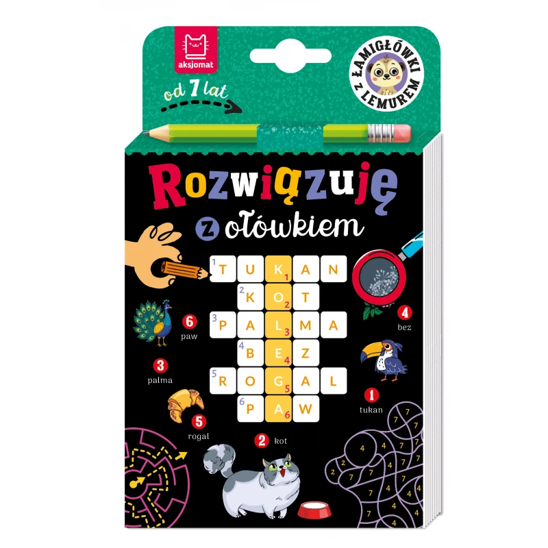 Łamigłówka z ołówkiem 7+ Czarna