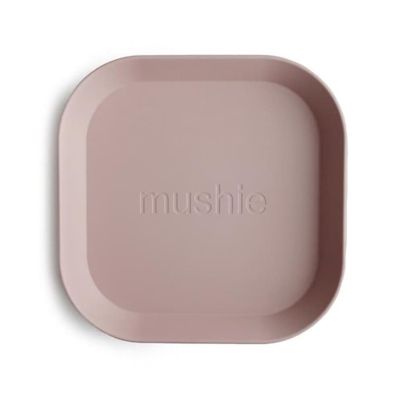 Mushie - 2 talerzyki Square Blush