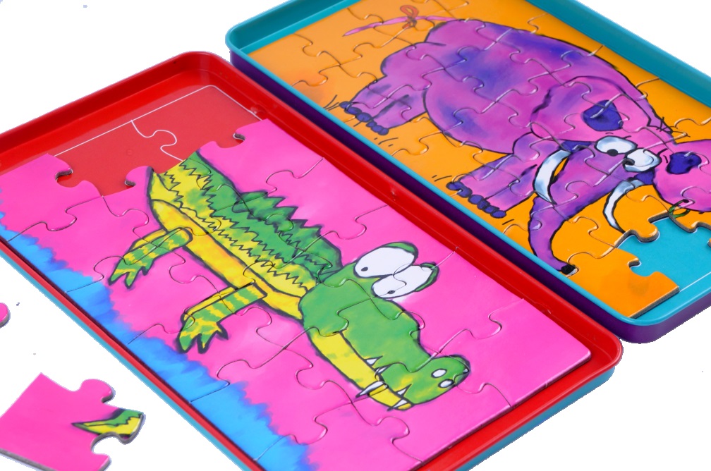 Podróżna gra magnetyczna - puzzle Zwierzaki | The Purple Cow - obrazek 2