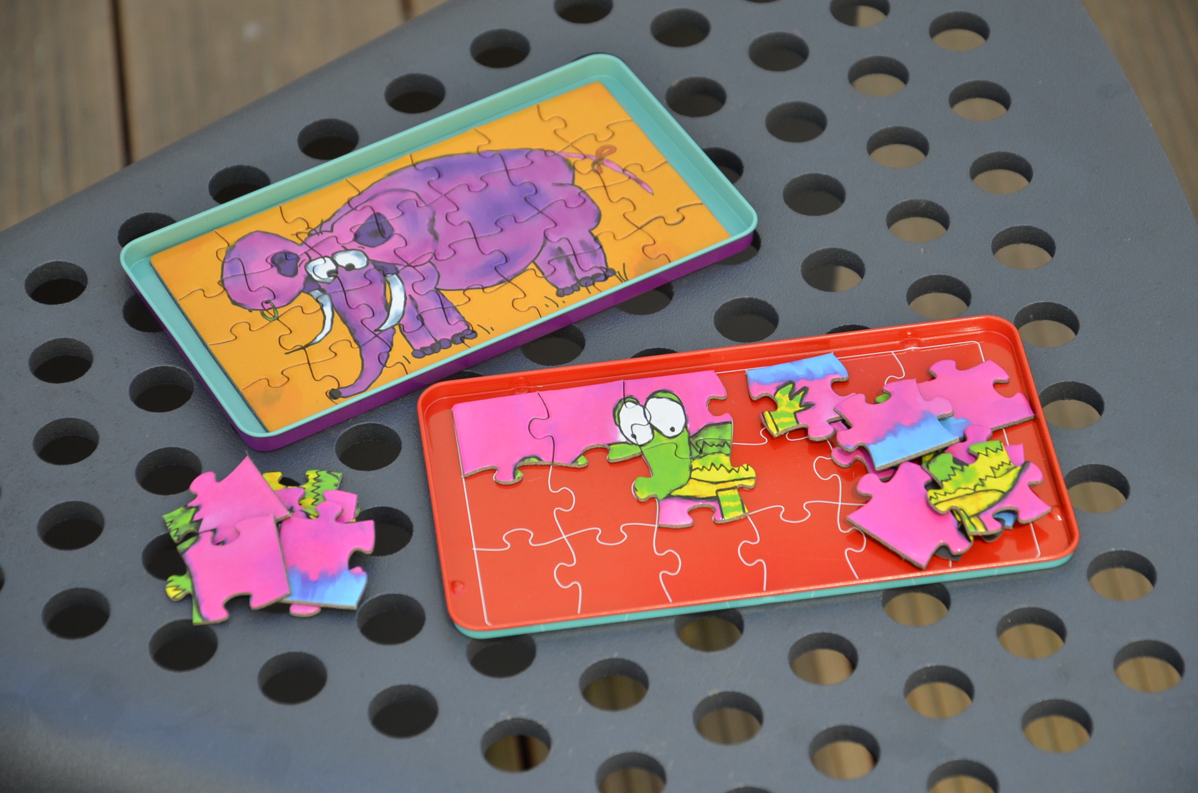 Podróżna gra magnetyczna - puzzle Zwierzaki | The Purple Cow - obrazek 3