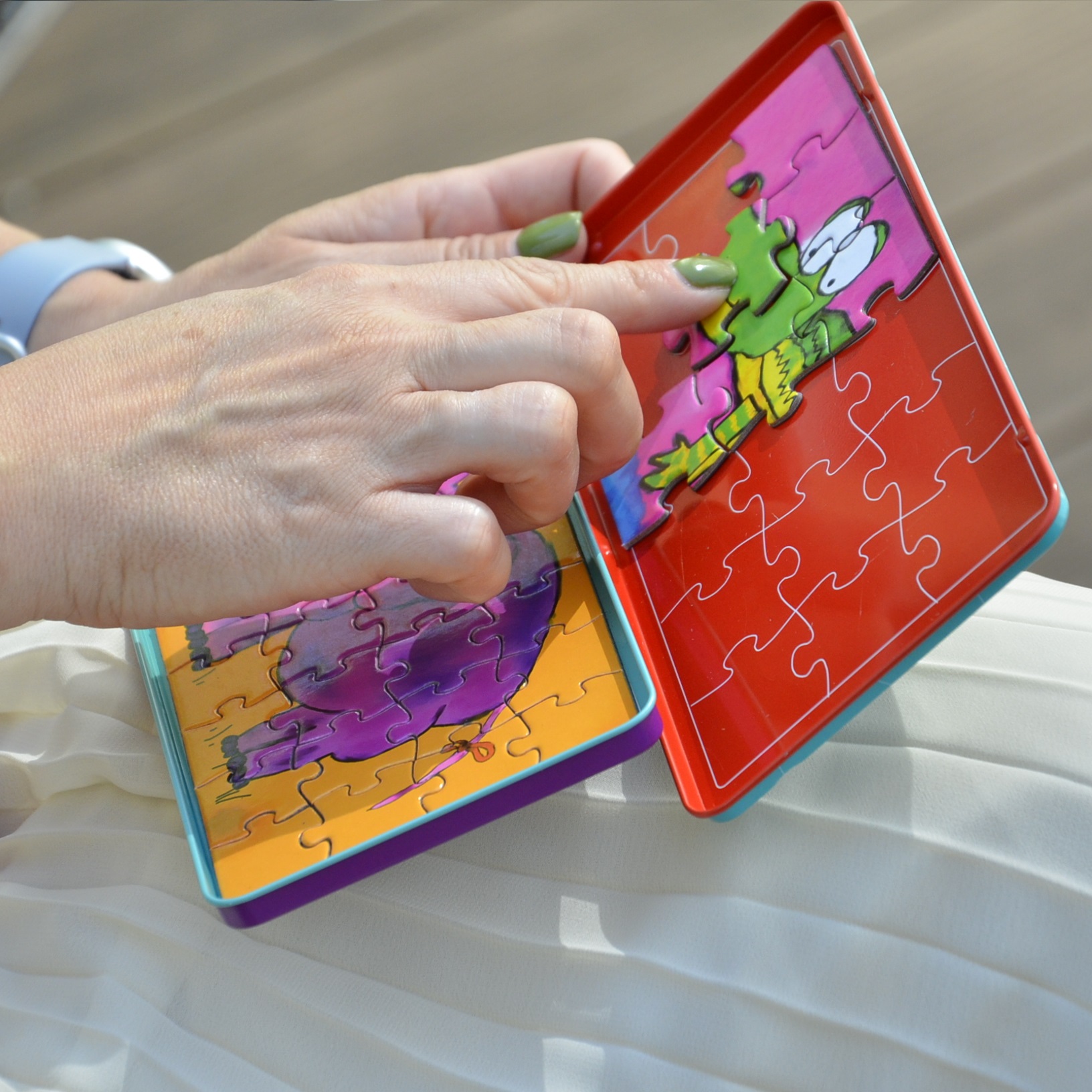 Podróżna gra magnetyczna - puzzle Zwierzaki | The Purple Cow - obrazek 5