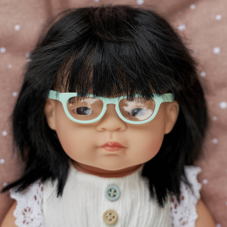 Okulary Turkusowe dla lalki  38 cm Miniland