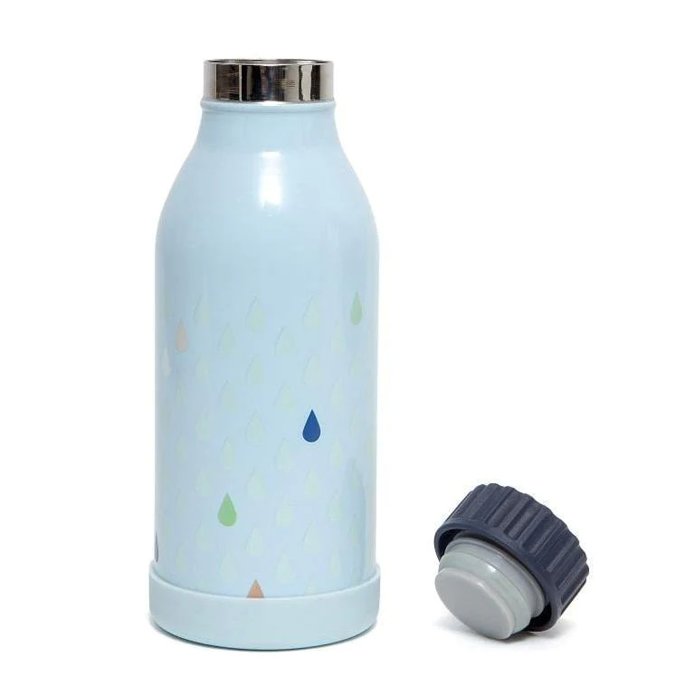 Butelka termiczna Krople niebieskie | Petit Monkey