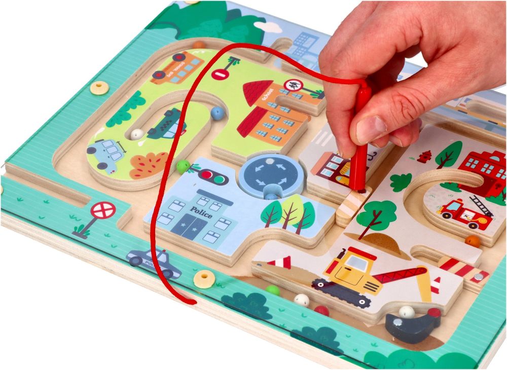 Labirynt magnetyczny Pojazdy | Lelin - obrazek 2