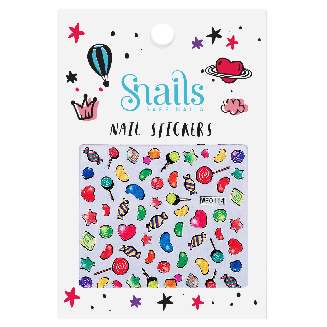 Naklejki na paznokcie  - Candy Snails
