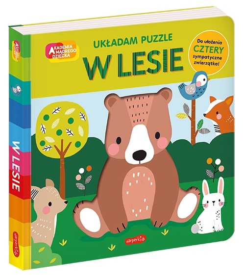 W lesie. Akademia mądrego dziecka. Układam puzzle
