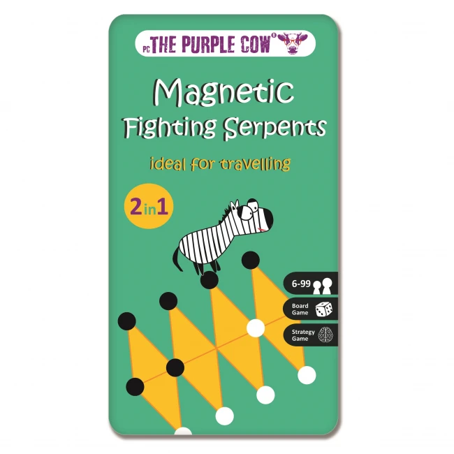 Podróżna gra magnetyczna Walczące węże  -The Purple Cow