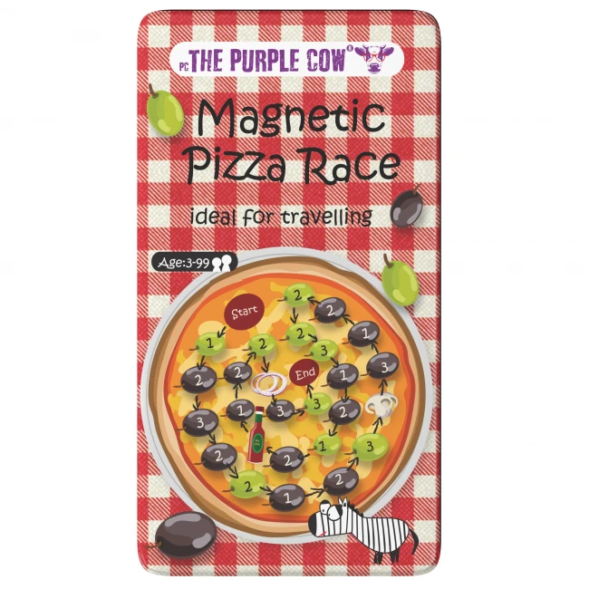 Podróżna gra magnetyczna Pizza Race -The Purple Cow