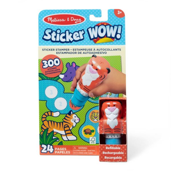 Sticker WOW! Stempelki z naklejkami Tygrysek | Melissa&Doug - obrazek 5