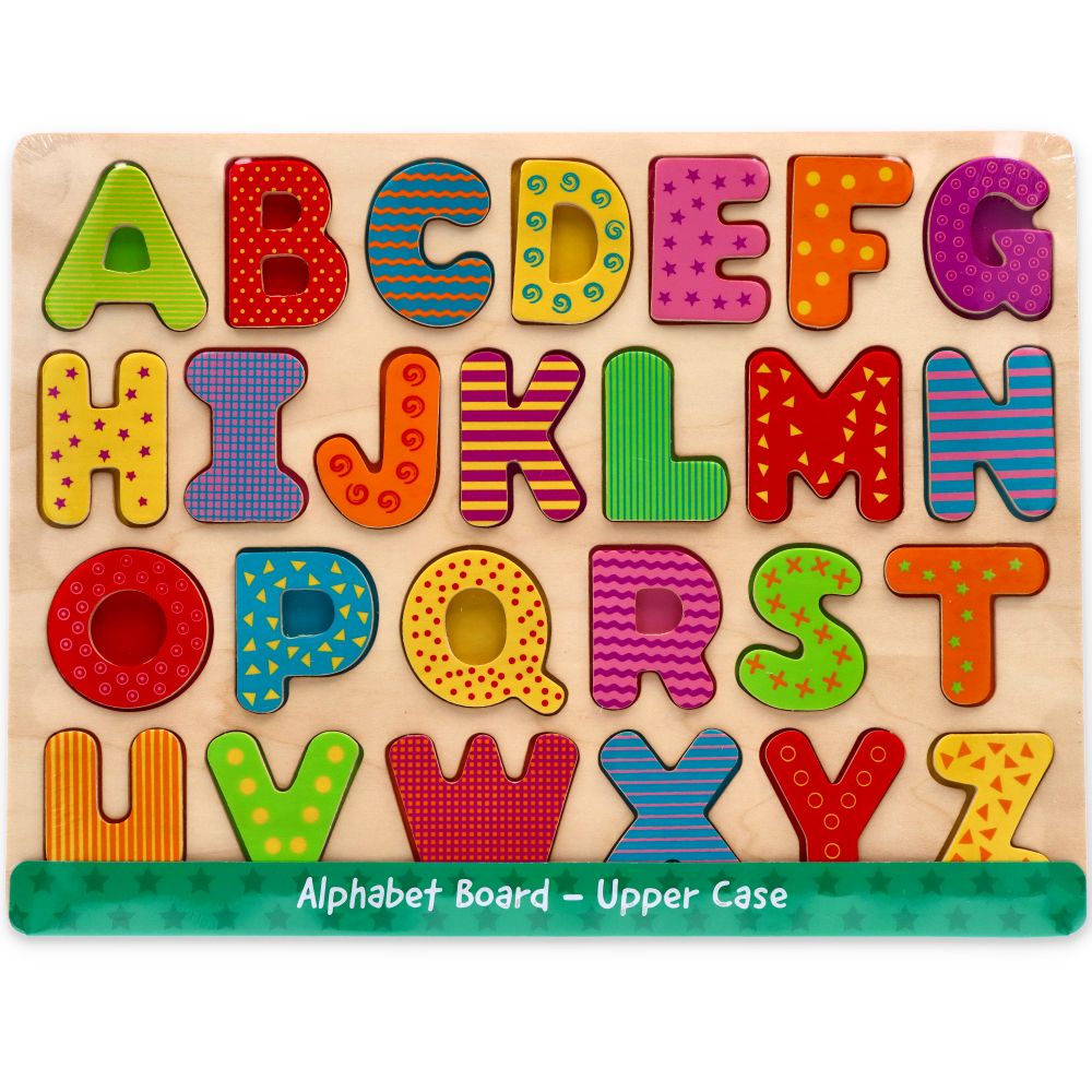 Drewniana układanka alfabet | Lelin