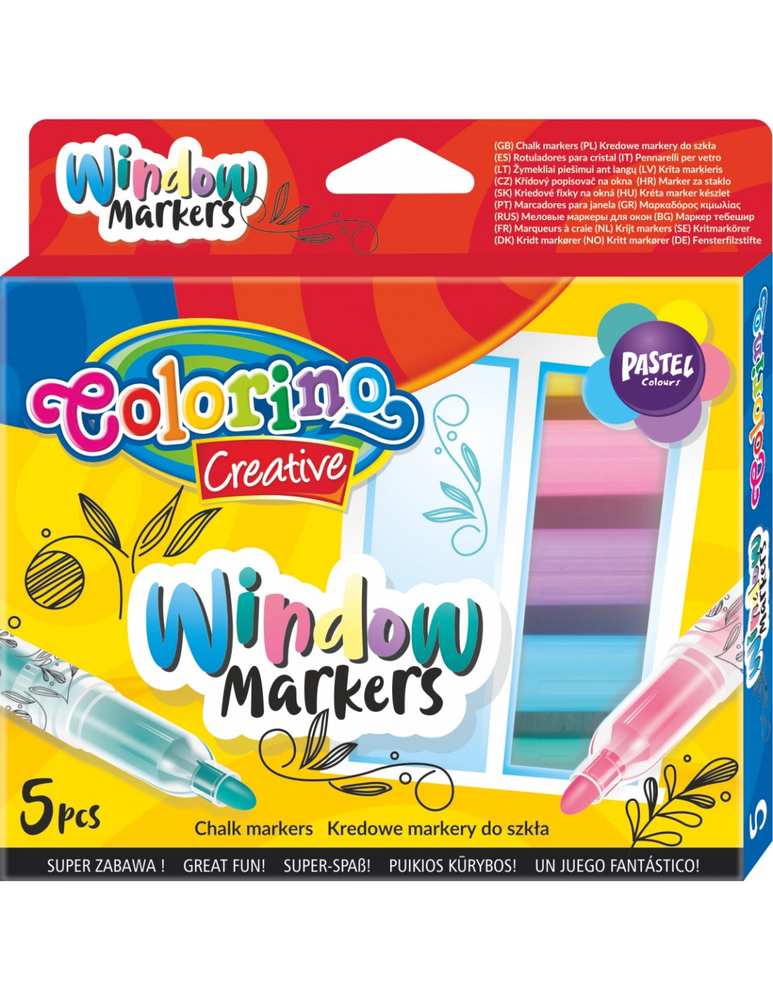 Markery do malowania po szkle - window markers | Colorino