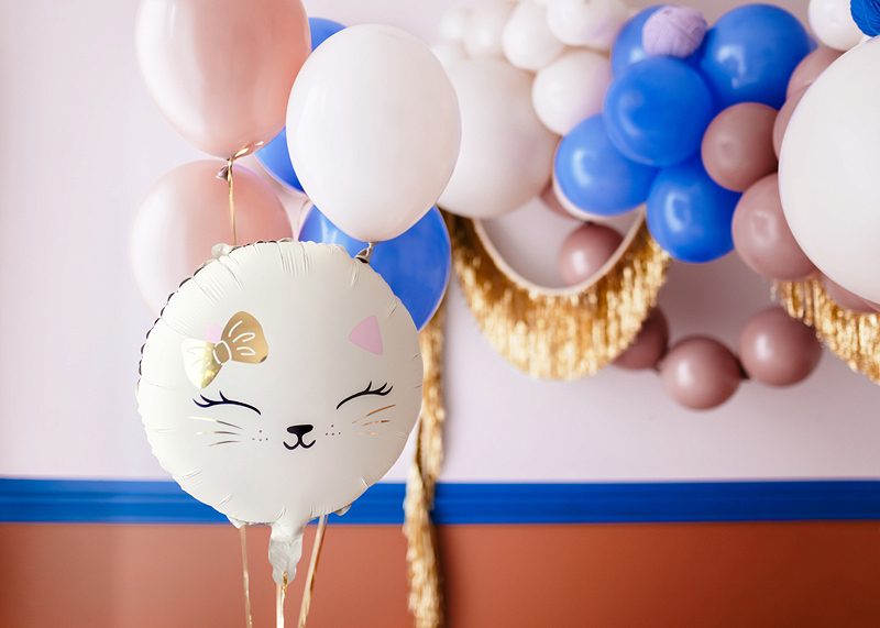 Balon foliowy Kot, 45 cm, mix