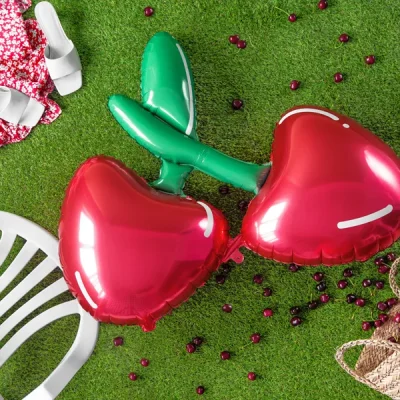 Balon foliowy Wiśnie, 88x73cm, mix